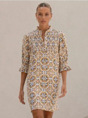 Taylor Tillman New York Aubrey Dress in Venetian Vibes Sz XS